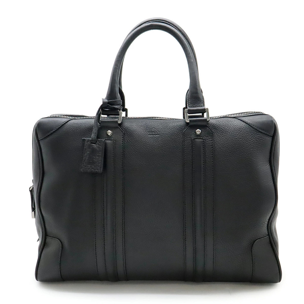 Gucci Boston bag travel handbag leather black